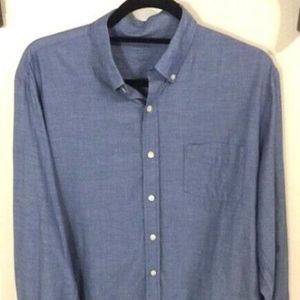 J CREW Blue LIGHTWEIGHT CHAMBRAY Button Front